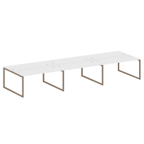 Metal System Quattro Р. ст. на 6 раб. места на О-образном м/к 40БО.СМ-6.4 Акация/Антрацит металл 4800*1475*750 Metal System Quattro Р. ст. на 6 раб. места на О-образном м/к 40БО.СМ-6.4 Акация/Антрацит металл 4800*1475*750