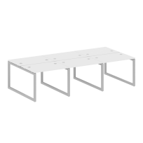Metal System Quattro Р. ст. на 6 раб. места на О-образном м/к 50БО.СМ-6.1 Акация/Антрацит металл 3000*1475*750 Metal System Quattro Р. ст. на 6 раб. места на О-образном м/к 50БО.СМ-6.1 Акация/Антрацит металл 3000*1475*750