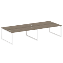 Metal System Quattro Р. ст. на 4 раб. места на О-образном м/к 50БО.СМ-4.5 Акация/Антрацит металл 3600*1475*750 Metal System Quattro Р. ст. на 4 раб. места на О-образном м/к 50БО.СМ-4.5 Акация/Антрацит металл 3600*1475*750