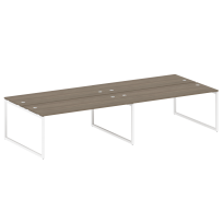 Metal System Quattro Р. ст. на 4 раб. места на О-образном м/к 40БО.СМ-4.5 Акация/Антрацит металл 3600*1475*750 Metal System Quattro Р. ст. на 4 раб. места на О-образном м/к 40БО.СМ-4.5 Акация/Антрацит металл 3600*1475*750