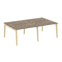 Onix Wood Рабочая станция OW.D.RS-4.2.7 Белый бриллиант/Дуб светлый/Белый металл 2360*1475*750 Onix Wood Рабочая станция OW.D.RS-4.2.7 Белый бриллиант/Дуб светлый/Белый металл 2360*1475*750
