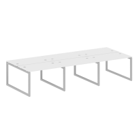 Metal System Quattro Р. ст. на 6 раб. места на О-образном м/к 50БО.СМ-6.2 Акация/Антрацит металл 3600*1475*750 Metal System Quattro Р. ст. на 6 раб. места на О-образном м/к 50БО.СМ-6.2 Акация/Антрацит металл 3600*1475*750