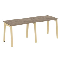 Onix Wood Рабочая станция OW.RS-2.1.7 Белый бриллиант/Дуб светлый/Белый металл 1960*720*750 Onix Wood Рабочая станция OW.RS-2.1.7 Белый бриллиант/Дуб светлый/Белый металл 1960*720*750