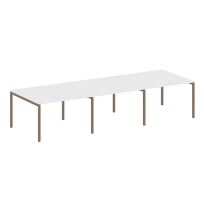 Metal System Quattro Перег. стол (3 столешницы) на П-оразном м/к 40БП.ПРГ-3.2 Акация/Антрацит металл 3600*1235*750 Metal System Quattro Перег. стол (3 столешницы) на П-оразном м/к 40БП.ПРГ-3.2 Акация/Антрацит металл 3600*1235*750