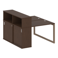 Metal System Quattro Р. ст. с шкафом-купе на О-образном м/к 50БО.РС-СШК-2.1 Т Акация/Антрацит металл 1410*1475*1098 Metal System Quattro Р. ст. с шкафом-купе на О-образном м/к 50БО.РС-СШК-2.1 Т Акация/Антрацит металл 1410*1475*1098
