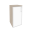 дуб аттик/стекло white