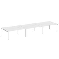 Metal System Quattro Р. ст. на 6 раб. места на П-образном м/к 40БП.СМ-6.5 Акация/Антрацит металл 5400*1475*750 Metal System Quattro Р. ст. на 6 раб. места на П-образном м/к 40БП.СМ-6.5 Акация/Антрацит металл 5400*1475*750