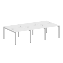 Metal System Quattro Р. ст. на 6 раб. места на П-образном м/к 50БП.СМ-6.1 Акация/Антрацит металл 3000*1475*750 Metal System Quattro Р. ст. на 6 раб. места на П-образном м/к 50БП.СМ-6.1 Акация/Антрацит металл 3000*1475*750