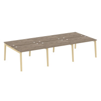 Onix Wood Рабочая станция OW.D.RS-6.2.8 Белый бриллиант/Дуб светлый/Белый металл 3540*1635*750 Onix Wood Рабочая станция OW.D.RS-6.2.8 Белый бриллиант/Дуб светлый/Белый металл 3540*1635*750
