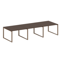 Metal System Перег. стол (3 столешницы) на О-оразном м/к БО.ПРГ-3.2 Акация/Антрацит металл 3600*1235*750 Metal System Перег. стол (3 столешницы) на О-оразном м/к БО.ПРГ-3.2 Акация/Антрацит металл 3600*1235*750