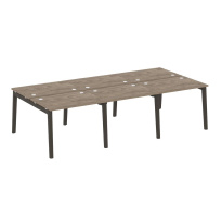 Onix Wood Рабочая станция OW.D.RS-6.1.7 Белый бриллиант/Дуб светлый/Белый металл 2940*1475*750 Onix Wood Рабочая станция OW.D.RS-6.1.7 Белый бриллиант/Дуб светлый/Белый металл 2940*1475*750