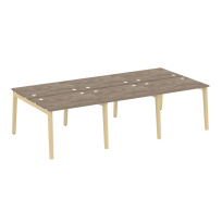 Onix Wood Рабочая станция OW.D.RS-6.1.7 Белый бриллиант/Дуб светлый/Белый металл 2940*1475*750 Onix Wood Рабочая станция OW.D.RS-6.1.7 Белый бриллиант/Дуб светлый/Белый металл 2940*1475*750