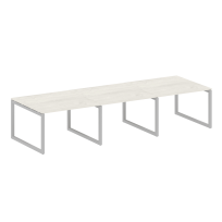 Metal System Quattro Перег. стол (3 столешницы) на О-оразном м/к 50БО.ПРГ-3.2 Акация/Антрацит металл 3600*1235*750 Metal System Quattro Перег. стол (3 столешницы) на О-оразном м/к 50БО.ПРГ-3.2 Акация/Антрацит металл 3600*1235*750