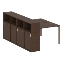 Metal System Quattro Р. ст. с шкафом-купе на П-образном м/к 50БП.РС-СШК-4.2 Т Акация/Антрацит металл 1610*2332*1098 Metal System Quattro Р. ст. с шкафом-купе на П-образном м/к 50БП.РС-СШК-4.2 Т Акация/Антрацит металл 1610*2332*1098