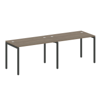 Metal System Quattro Р. ст. на 2 раб. места на П-образном м/к 40БП.СМ-2.2 Акация/Антрацит металл 2400*720*750 Metal System Quattro Р. ст. на 2 раб. места на П-образном м/к 40БП.СМ-2.2 Акация/Антрацит металл 2400*720*750