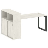 Metal System Quattro Стол офисный с шкафом-купе на О-образном м/к 50БО.РС-СШК-3.4 Т Вяз/Мокко металл 2010×1120×1098 Metal System Quattro Стол офисный с шкафом-купе на О-образном м/к 50БО.РС-СШК-3.4 Т Вяз/Мокко металл 2010×1120×1098