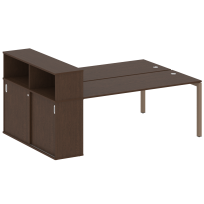 Metal System Quattro Р. ст. с шкафом-купе на П-образном м/к 50БП.РС-СШК-2.5 Т Акация/Антрацит металл 2210*1475*1098 Metal System Quattro Р. ст. с шкафом-купе на П-образном м/к 50БП.РС-СШК-2.5 Т Акация/Антрацит металл 2210*1475*1098