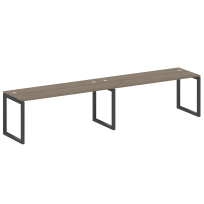 Metal System Quattro Р. ст. на 2 раб. места на О-образном м/к 50БО.СМ-2.5 Акация/Антрацит металл 3600*720*750 Metal System Quattro Р. ст. на 2 раб. места на О-образном м/к 50БО.СМ-2.5 Акация/Антрацит металл 3600*720*750