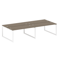Metal System Quattro Р. ст. на 4 раб. места на О-образном м/к 50БО.СМ-4.4 Акация/Антрацит металл 3200*1475*750 Metal System Quattro Р. ст. на 4 раб. места на О-образном м/к 50БО.СМ-4.4 Акация/Антрацит металл 3200*1475*750