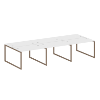 Metal System Quattro Р. ст. на 6 раб. места на О-образном м/к 40БО.СМ-6.2 Акация/Антрацит металл 3600*1475*750 Metal System Quattro Р. ст. на 6 раб. места на О-образном м/к 40БО.СМ-6.2 Акация/Антрацит металл 3600*1475*750