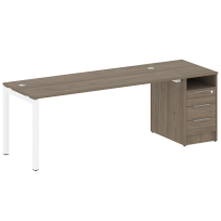 Metal System Quattro Р. ст. с тумбой на П-образном м/к 50БП.РС-СТП-1.5 Акация/Антрацит металл 2212*720*750 Metal System Quattro Р. ст. с тумбой на П-образном м/к 50БП.РС-СТП-1.5 Акация/Антрацит металл 2212*720*750