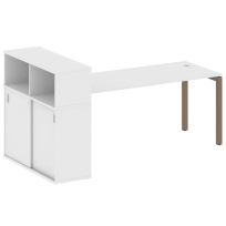 Metal System Quattro Стол офисный с шкафом-купе на П-образном м/к 50БП.РС-СШК-3.5 Т Вяз/Мокко металл 2210×1120×1098 Metal System Quattro Стол офисный с шкафом-купе на П-образном м/к 50БП.РС-СШК-3.5 Т Вяз/Мокко металл 2210×1120×1098