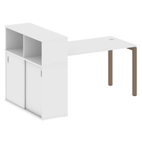 Metal System Quattro Стол офисный с шкафом-купе на П-образном м/к 50БП.РС-СШК-3.3 Т Вяз/Мокко металл 1810×1120×1098 Metal System Quattro Стол офисный с шкафом-купе на П-образном м/к 50БП.РС-СШК-3.3 Т Вяз/Мокко металл 1810×1120×1098