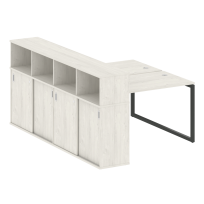 Metal System Quattro Р. ст. с шкафом-купе на О-образном м/к 40БО.РС-СШК-4.2 Т Акация/Антрацит металл 1610*2332*1098 Metal System Quattro Р. ст. с шкафом-купе на О-образном м/к 40БО.РС-СШК-4.2 Т Акация/Антрацит металл 1610*2332*1098