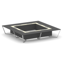 Стол для переговоров квадратный Steel Meet KM-PR.B.SP-20K2 / Тиквуд Светлый – Графит Глянец – Металл Серый / 4000×4000×750 Стол для переговоров квадратный Steel Meet KM-PR.B.SP-20K2 / Тиквуд Светлый – Графит Глянец – Металл Серый / 4000×4000×750