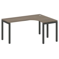 Metal System Quattro Стол криволинейный правый на П-образном м/к 50БП.СА-4 (R) Акация/Антрацит металл 1600*1200*750 Metal System Quattro Стол криволинейный правый на П-образном м/к 50БП.СА-4 (R) Акация/Антрацит металл 1600*1200*750